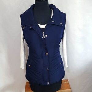 Navy & Chrome Fitted Vest